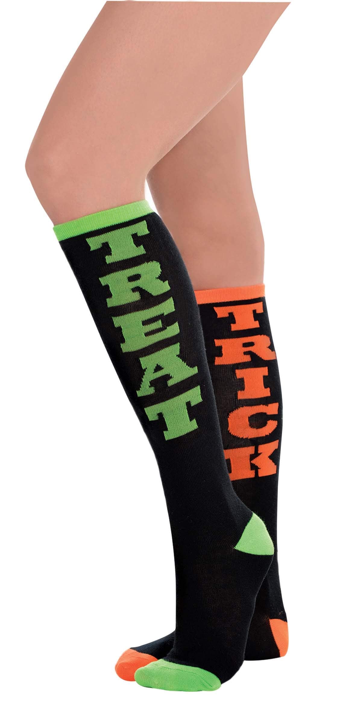 Trick or Treat Knee High Socks - Adults /2