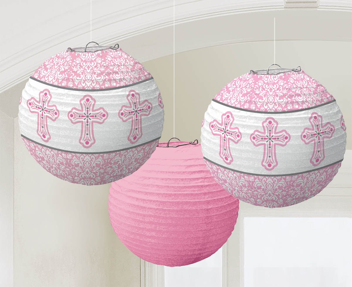 Pink Paper Printed Lanterns /3