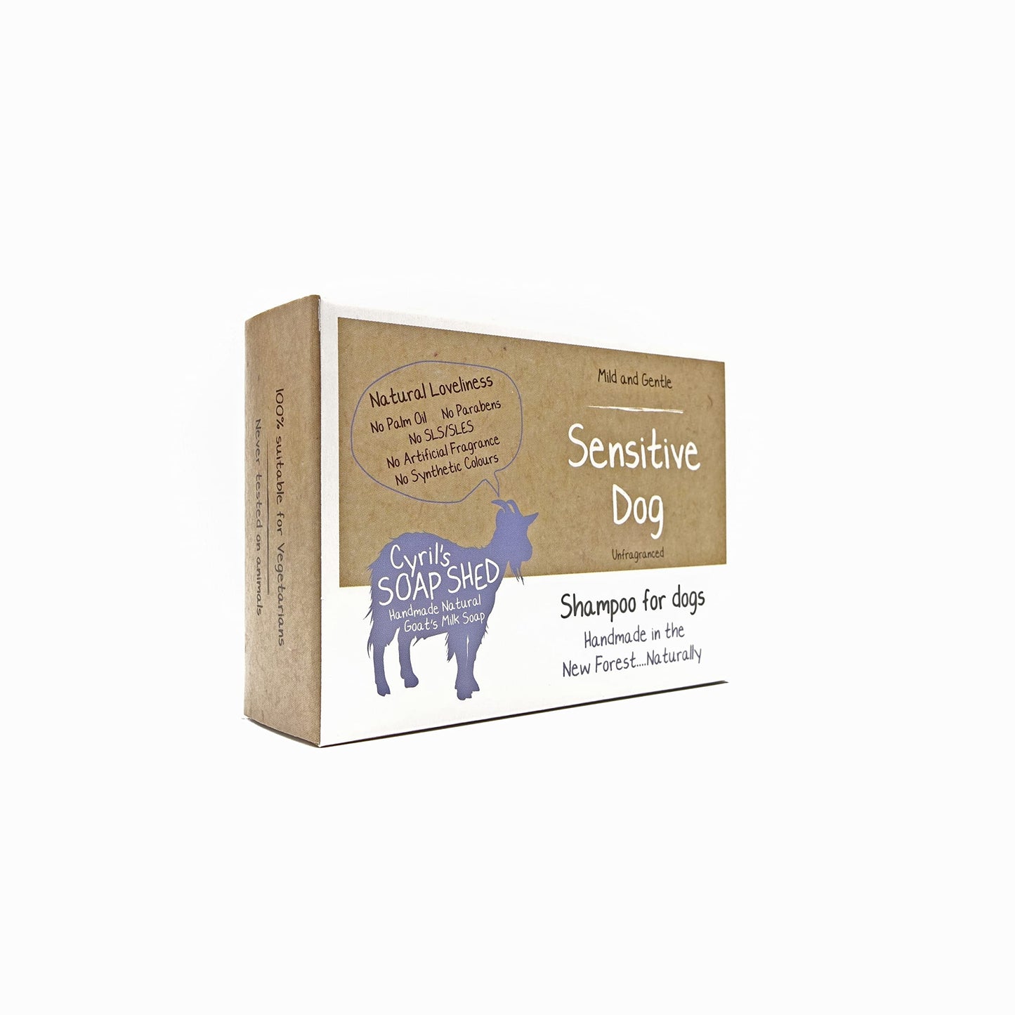 Cyrils Soap Shed Sensitive Dog Unfragranced Soap Bar 90gm