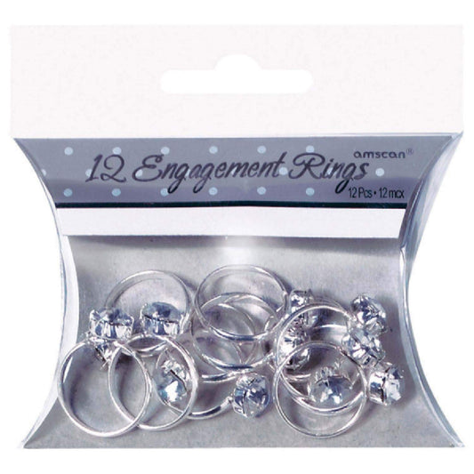 Adult 12 Pack Engagement Rings Confetti Wedding Decoration