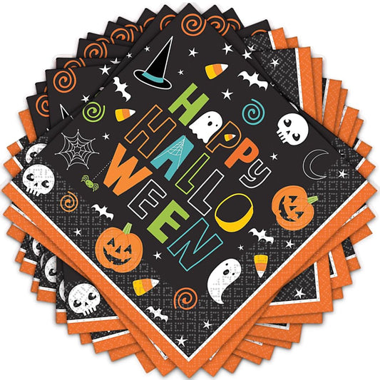 Hallo-Ween Friends Beverage Napkins 25cm /125