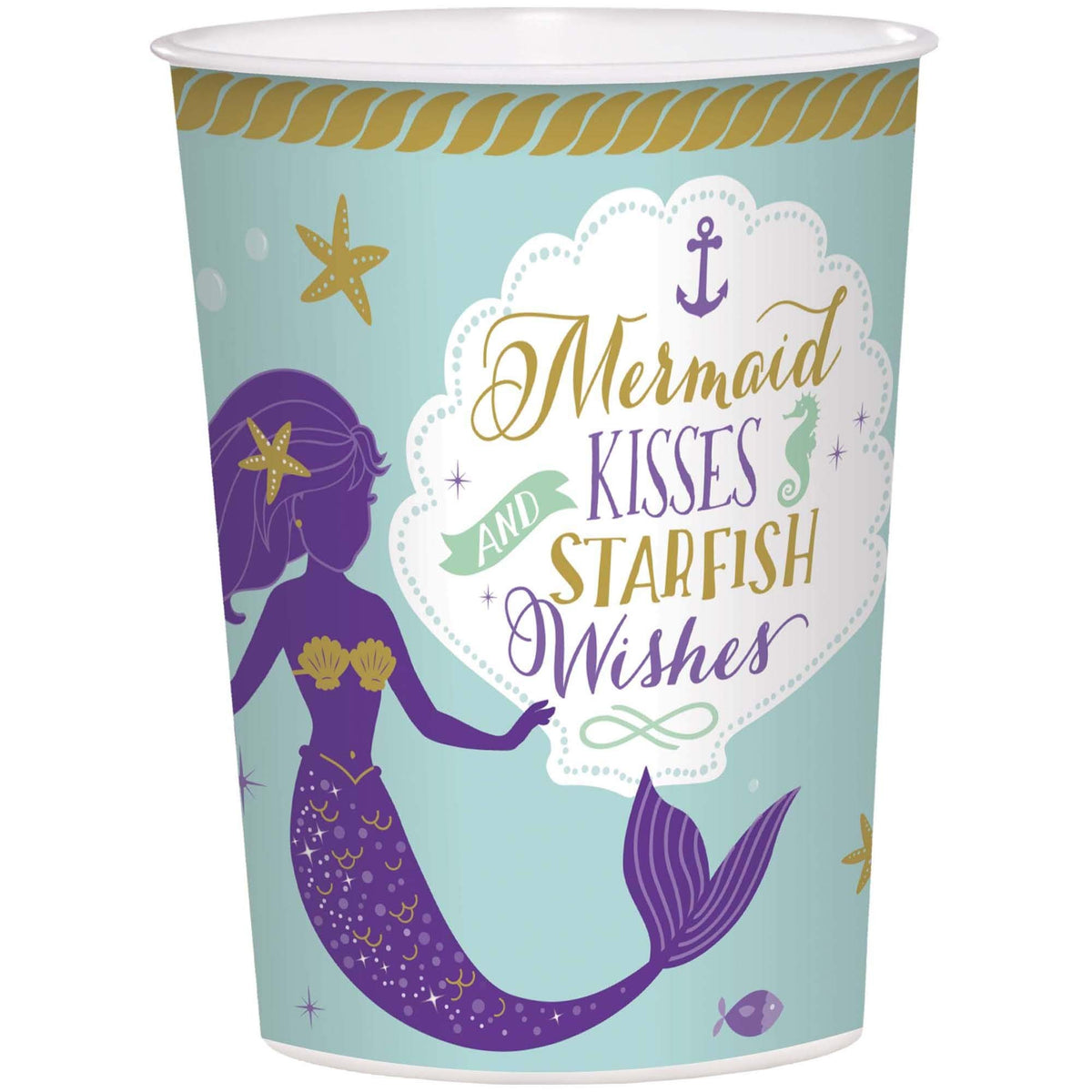 Amscan - Mermaid Wishes Party Plastic Favours Cup - 473ml