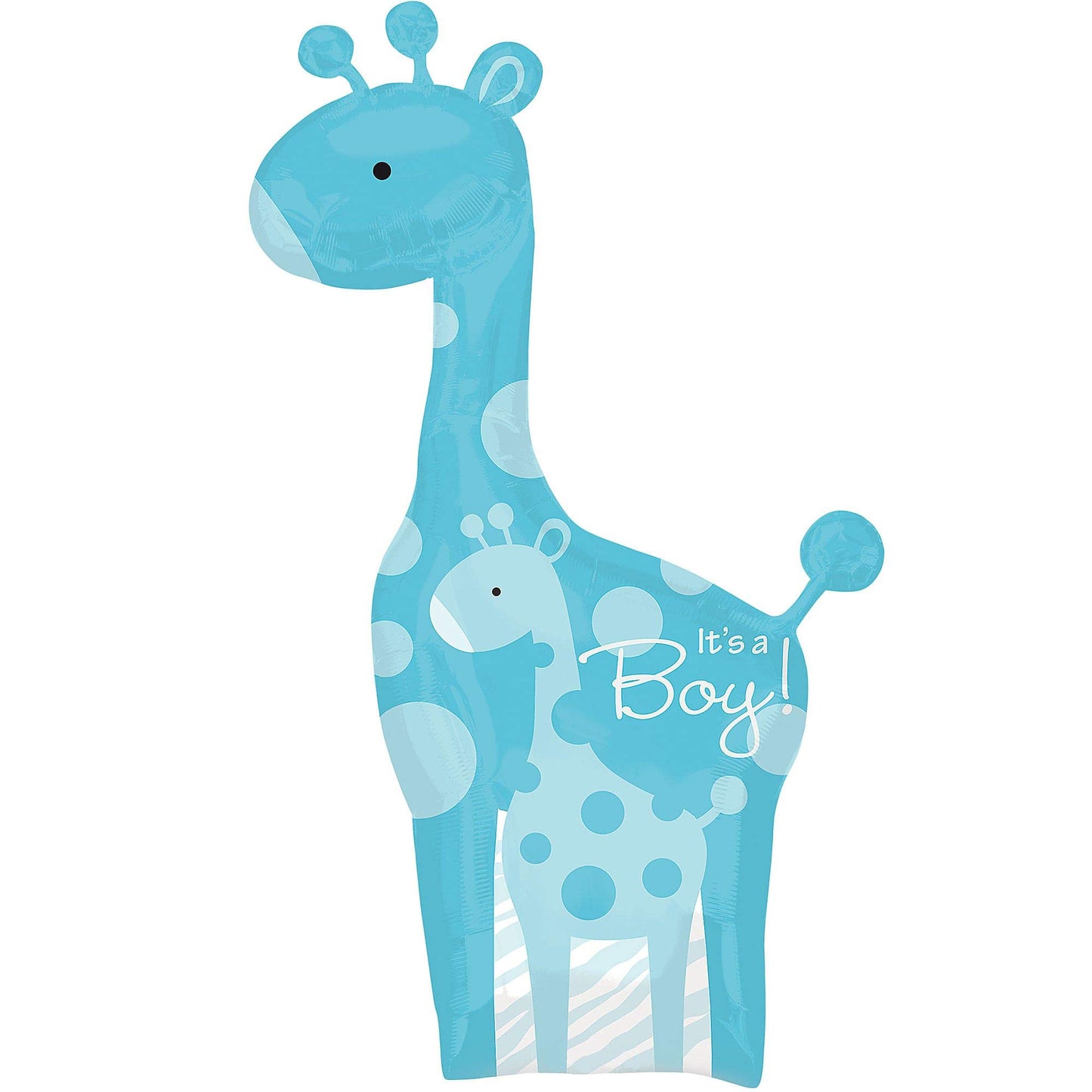 Amscan S/Shape: Dad&Baby Blue Giraffe