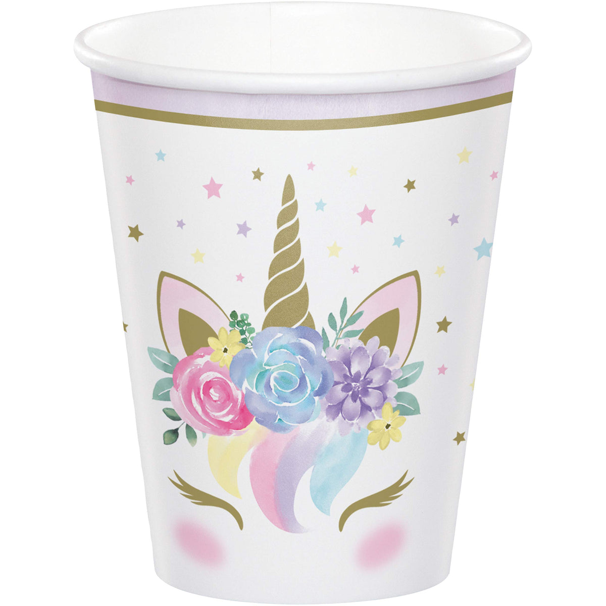 Creative Party Floral Unicorn Baby Paper Cups