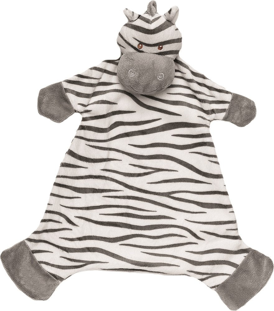 Suki Baby Zooma Soft Boa Plush Baby's Blankie with Embroidered Accents (Zebra)