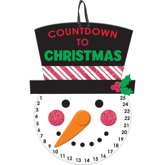 Countdown to Christmas Hanging Sign 40cm h x 25cm w