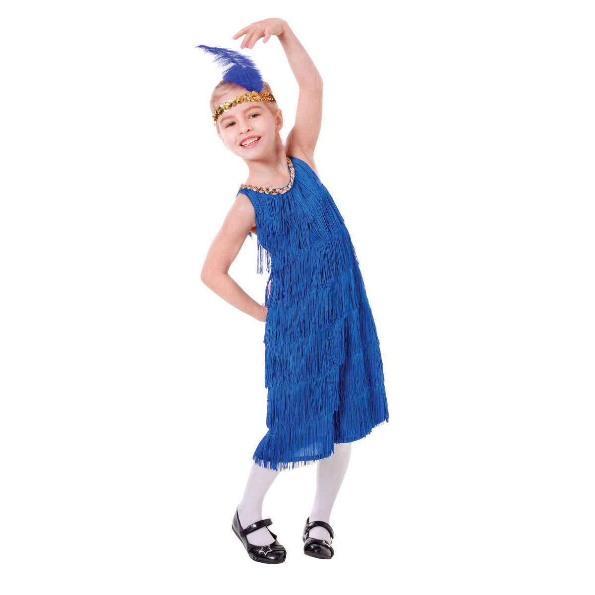 Bristol Novelty CC423 Flapper Dress Costume set | For Kids | Red, girls, Age 4-6 years old