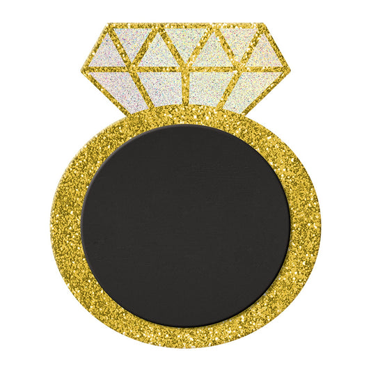 Adult 1 Diamond Ring Stand-up Glitter Chalkboard Sign Decoration