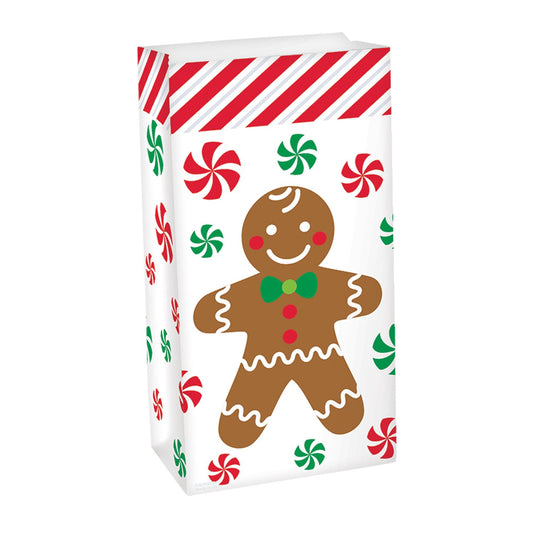 Gingerbread Man Treat Sacks 13cm x 25cm