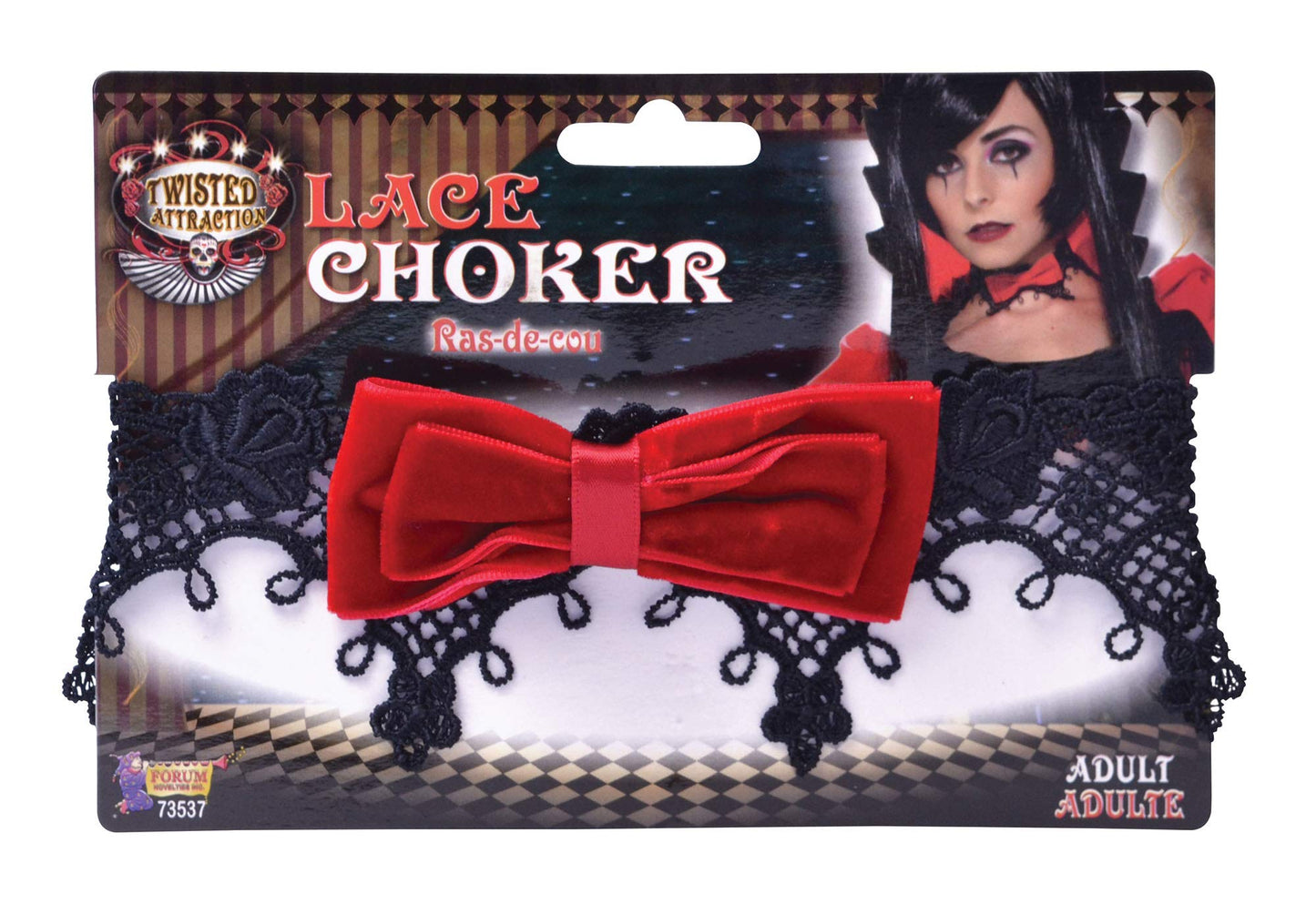 Forum Novelties BA1606 Choker, Red, One Size