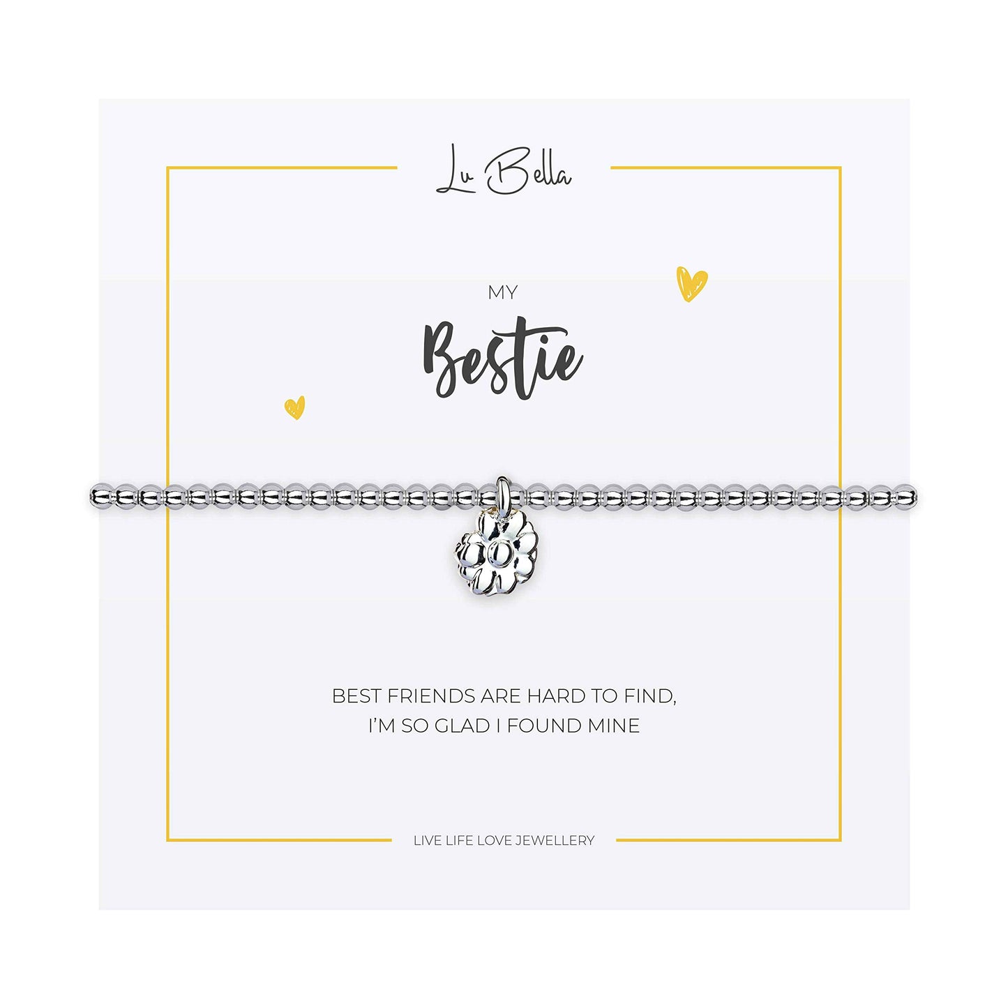 Lu Bella Daisy Flower Friendship Charm Bracelet