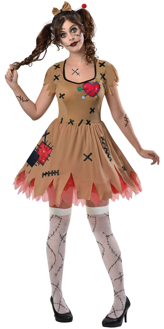 Adult Ladies Voodoo Doll Costume (Medium)