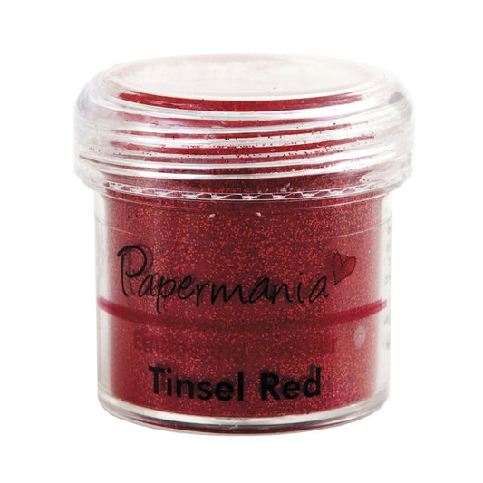 Docrafts 1 oz Embossing Powder, Tinsel Red