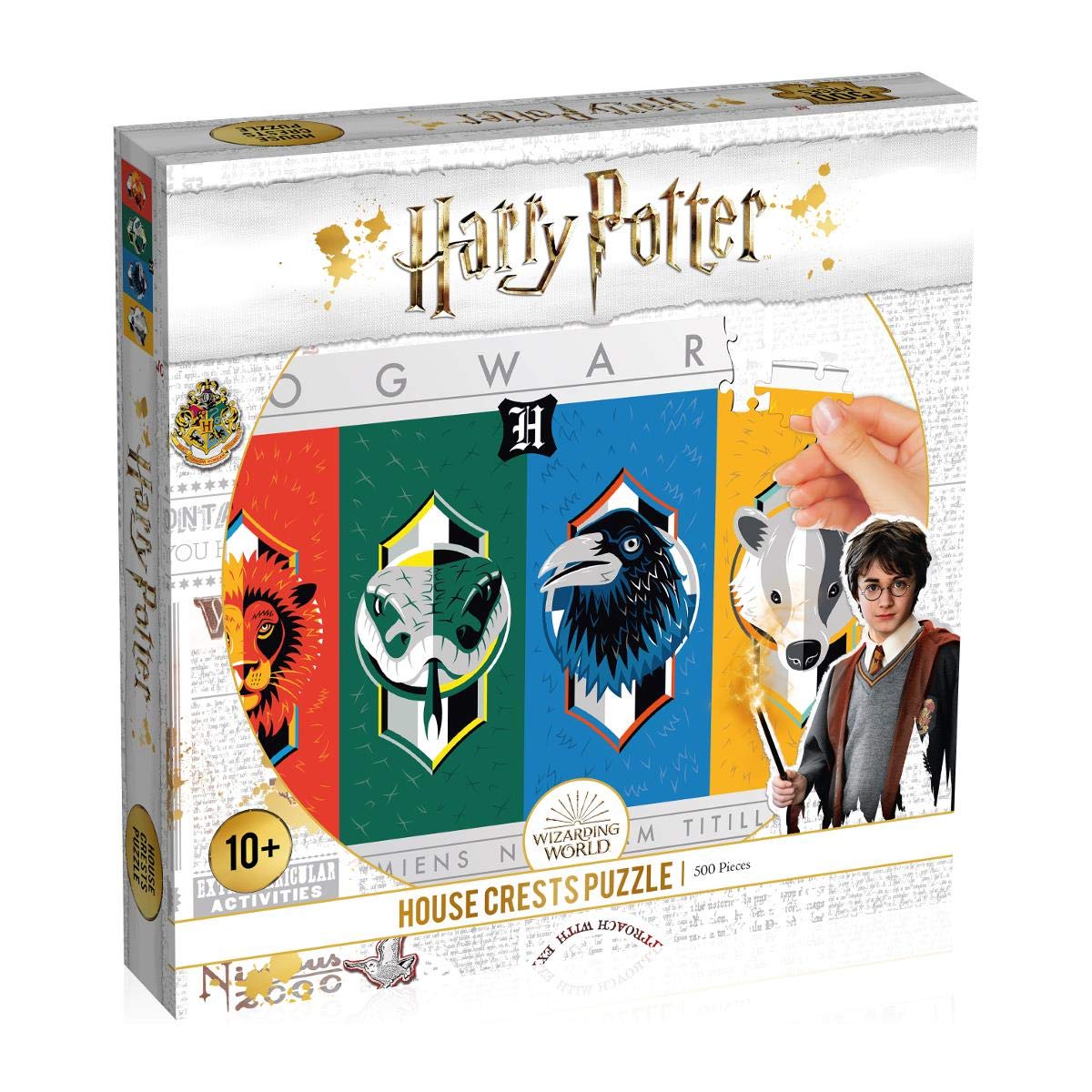 Winning Moves Harry Potter House Crests 500 piece Jigsaw Puzzle Game