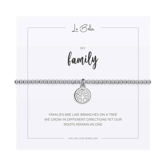 Lu Bella Silver Family Tree Friendship Bracelet