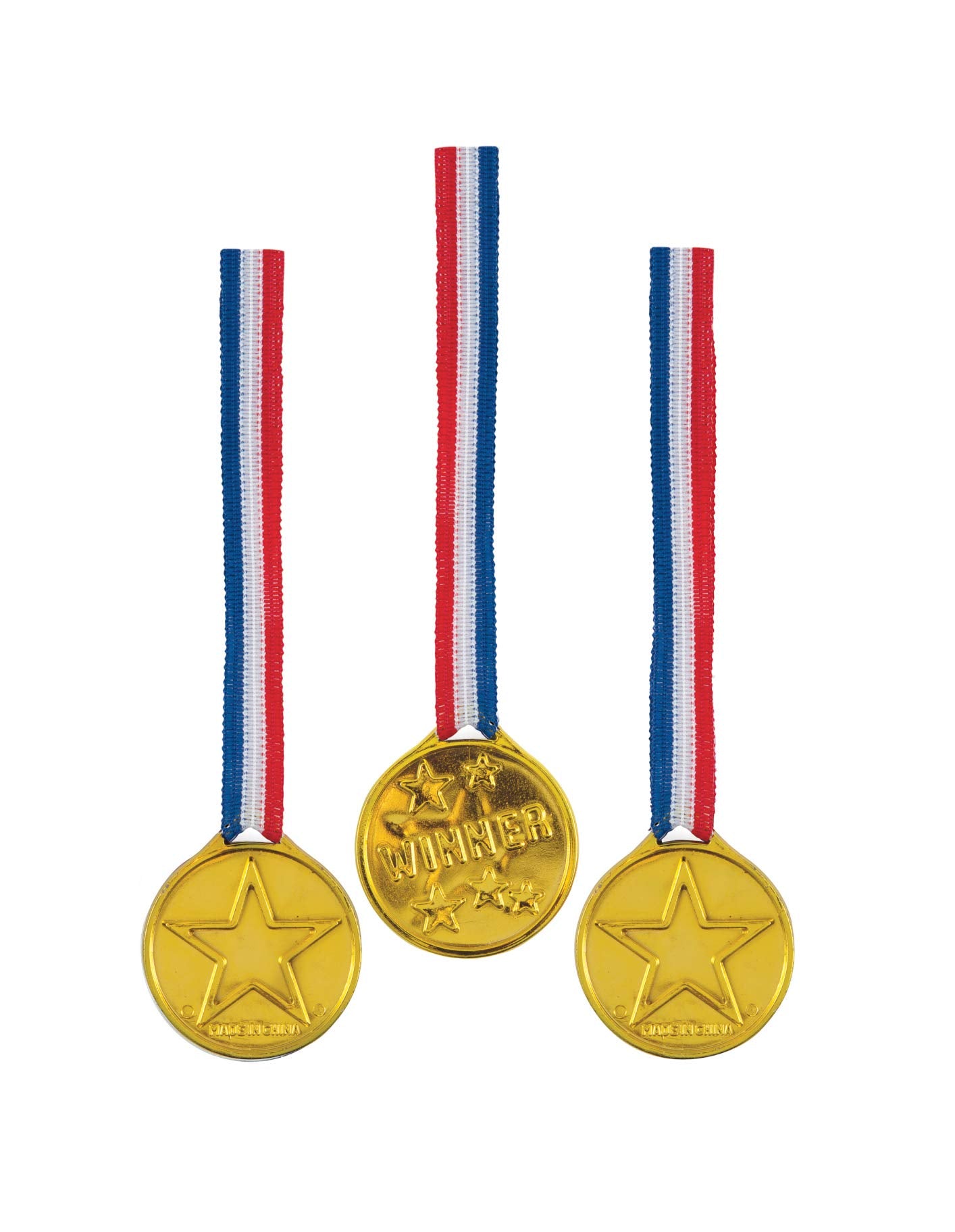 Unique Party - Winner Medals Party Bag Fillers, Pack of 5