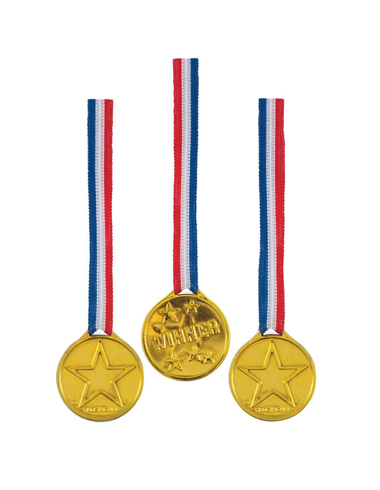 Unique Party - Winner Medals Party Bag Fillers, Pack of 5