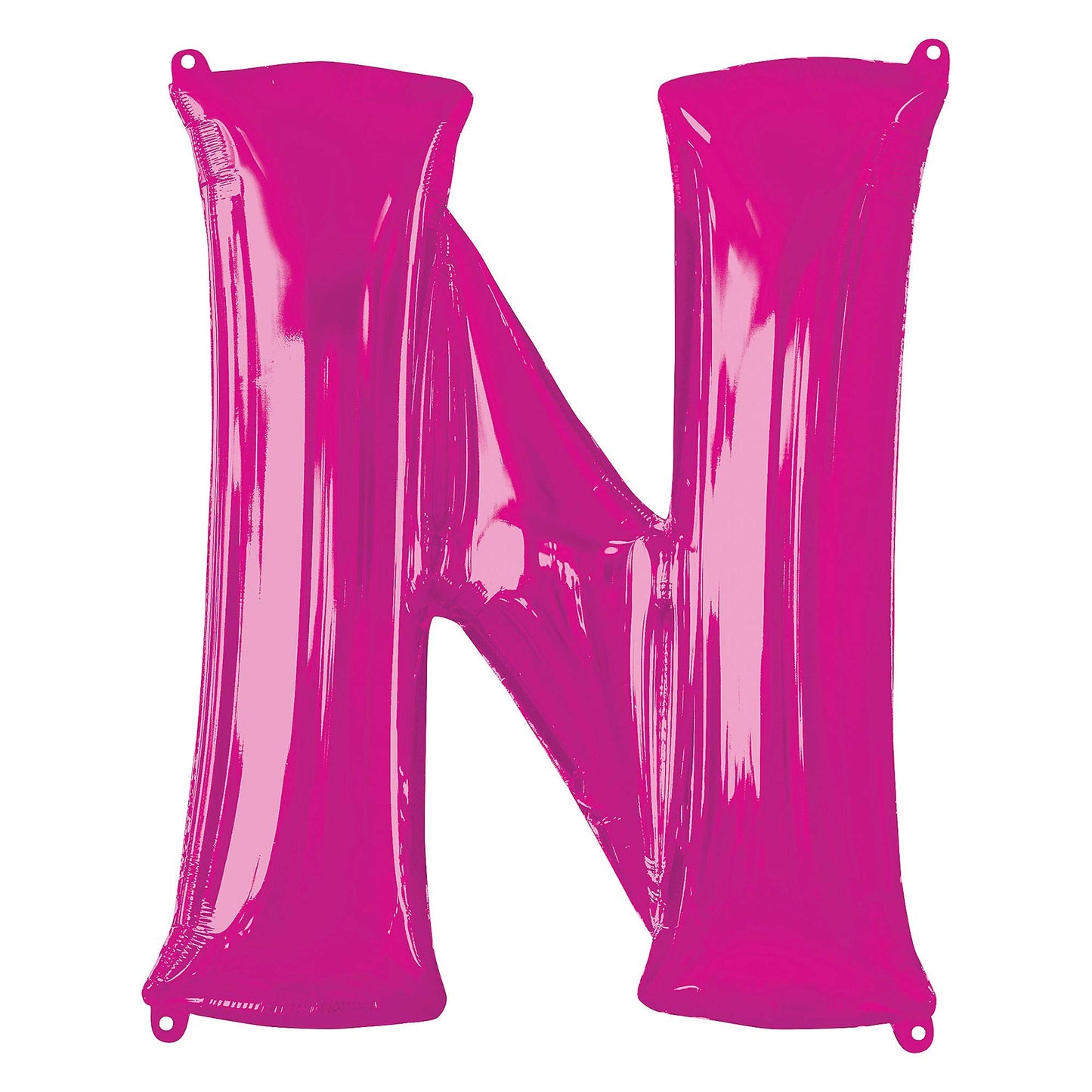 Letter N Supershape Pink Foil Balloons 34"/"86cm