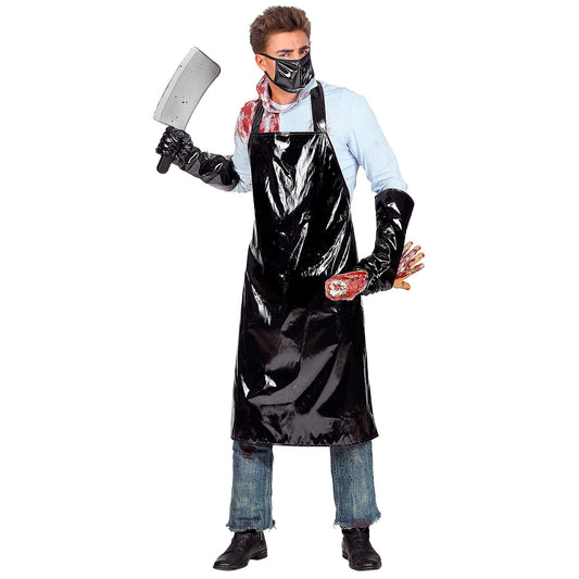 "HORROR BUTCHER" (apron, gloves, face mask) - (L/XL)