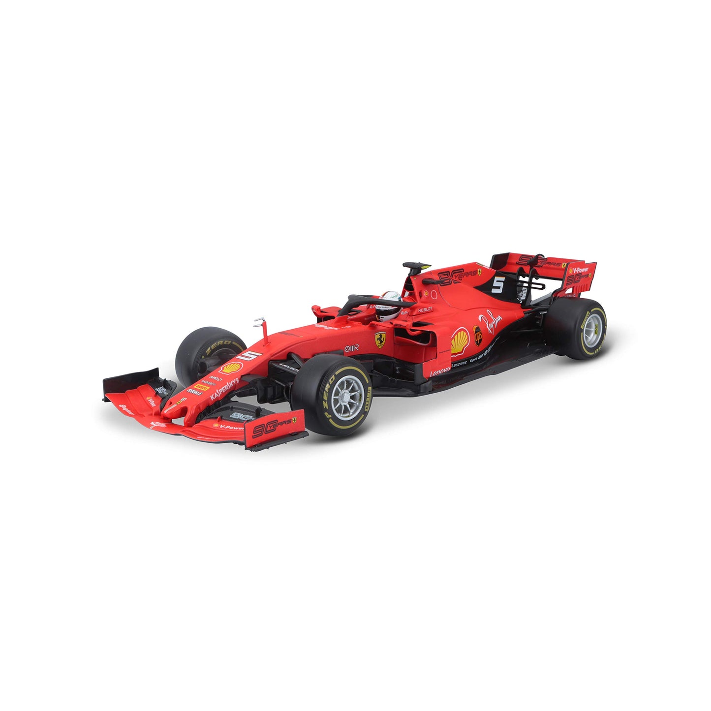 Bburago 18-16807-00000100 Ferrari 1:18 2019 Sebastian Vettel, Multicoloured