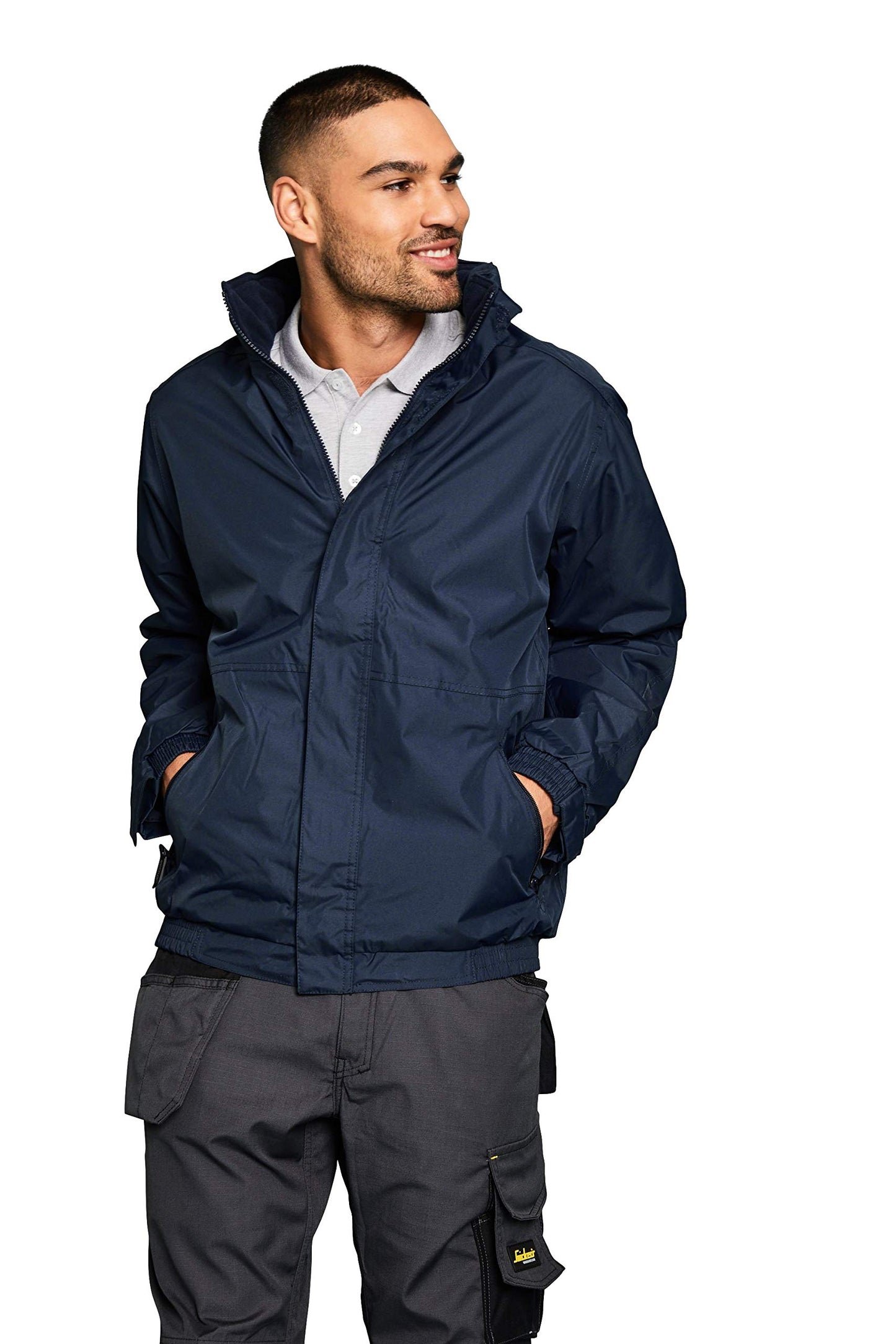 Regatta Professional Mens Dover Fleece Lined Bomber Jacket - Navy - XL