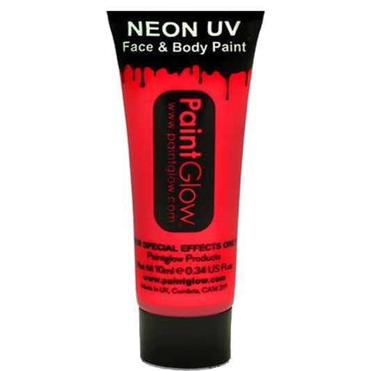 Neon UV Face & Body Paint Red