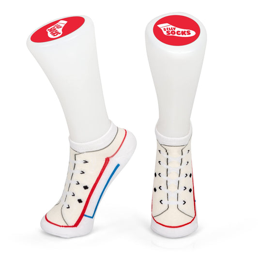 SNEAKER SOCKS - WHITE SIZE 3-7