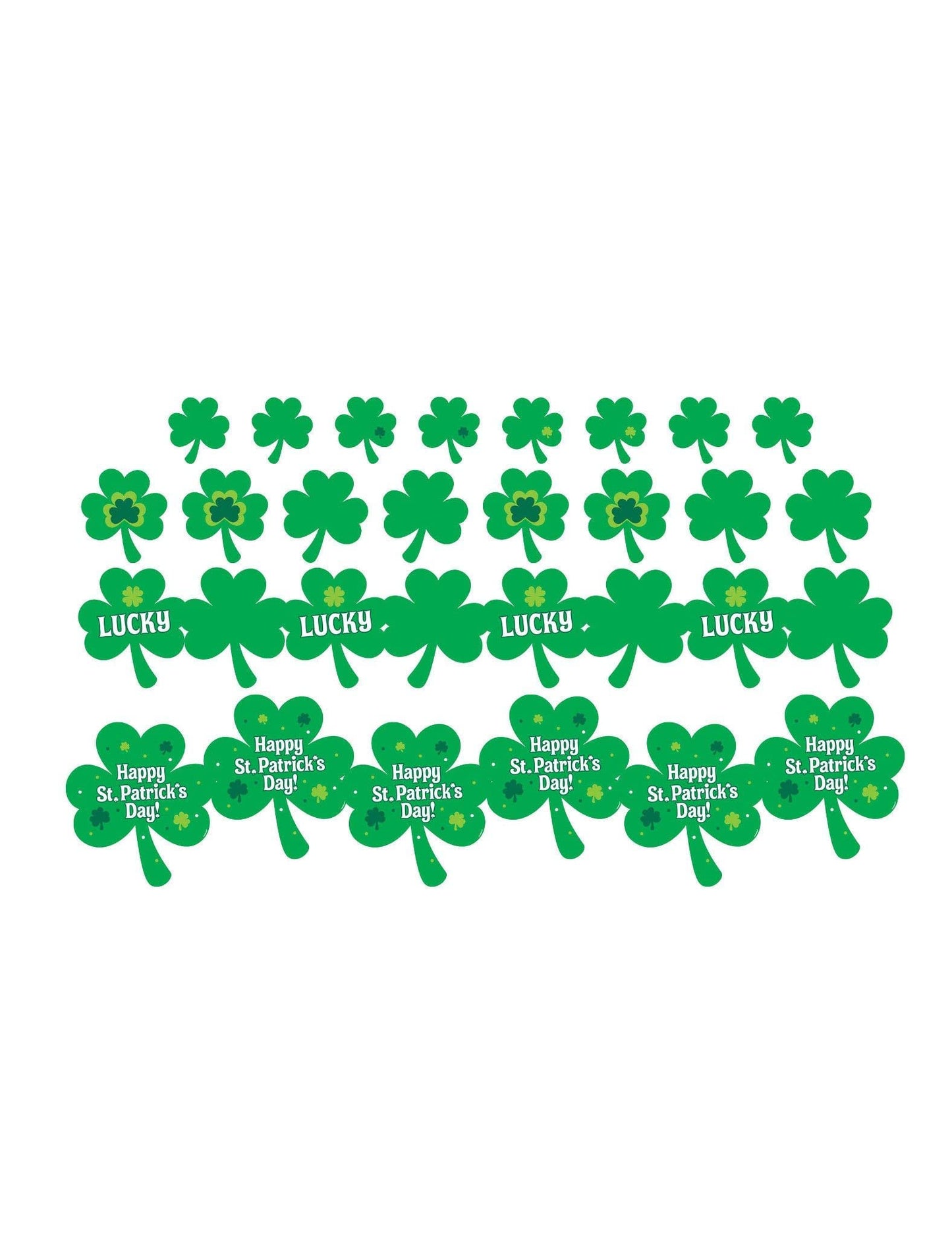 Amscan St Patrick's Day Shamrock Cut-Outs