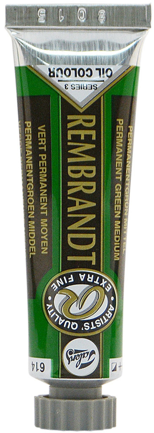 Rembrandt 15ml Artists Oil Colour - Permanent green medium - Series 3