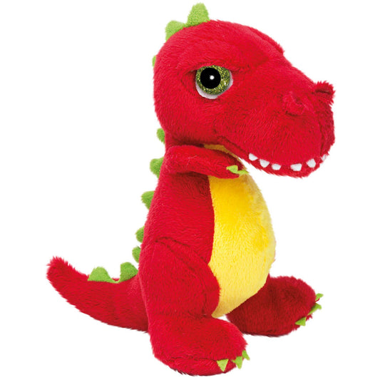 Suki Gifts International T-Rex Dinoz Soft Dinosaur Plush Toy (Small, Red)