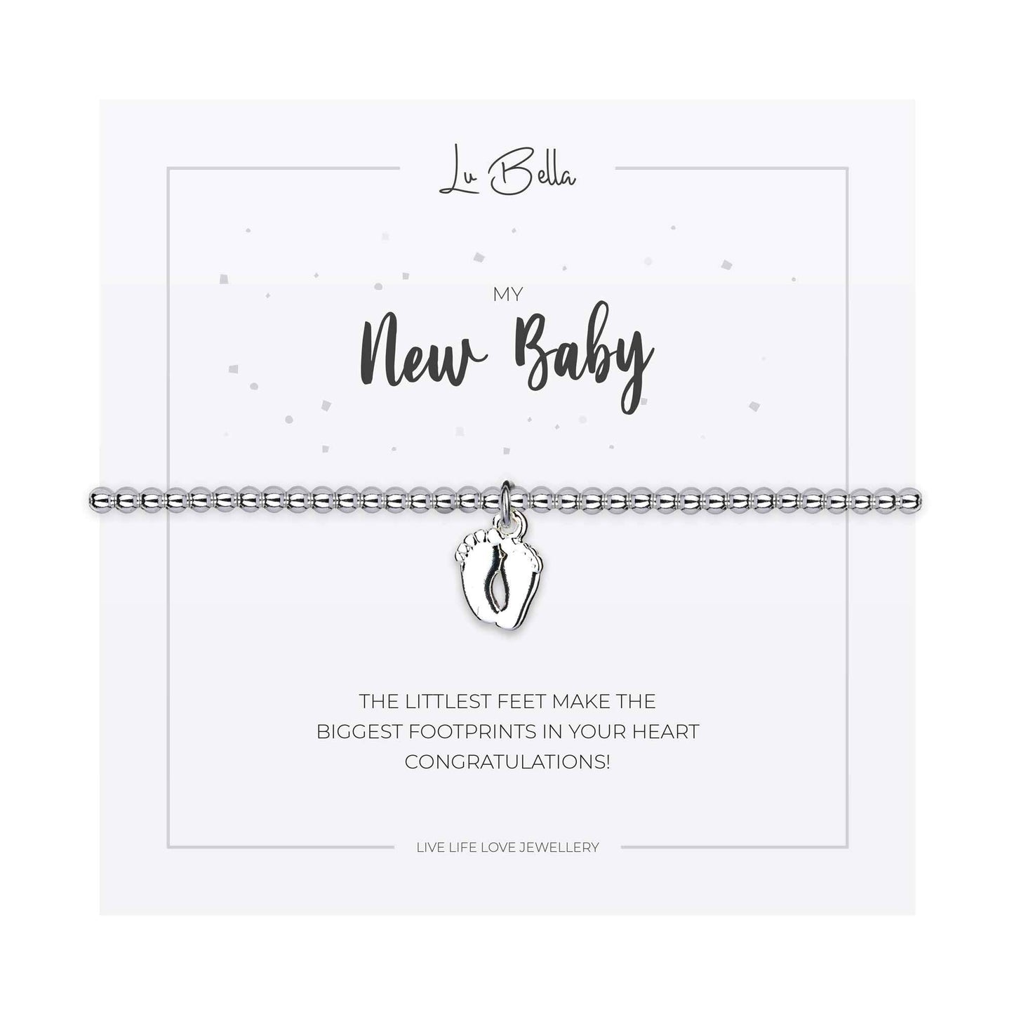 Lu Bella Mummy to Be Silver Baby Bracelet