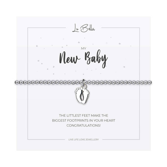 Lu Bella Mummy to Be Silver Baby Bracelet