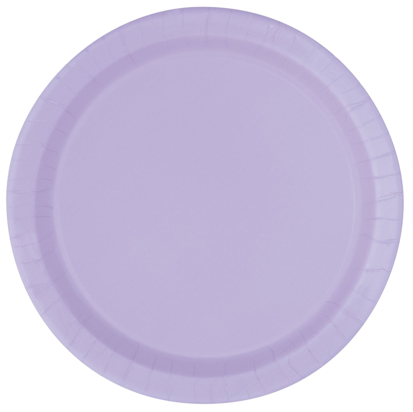 Unique Party 7" Round Dessert Plates | Pretty Lavender Color Theme | 20ct, 20 Count