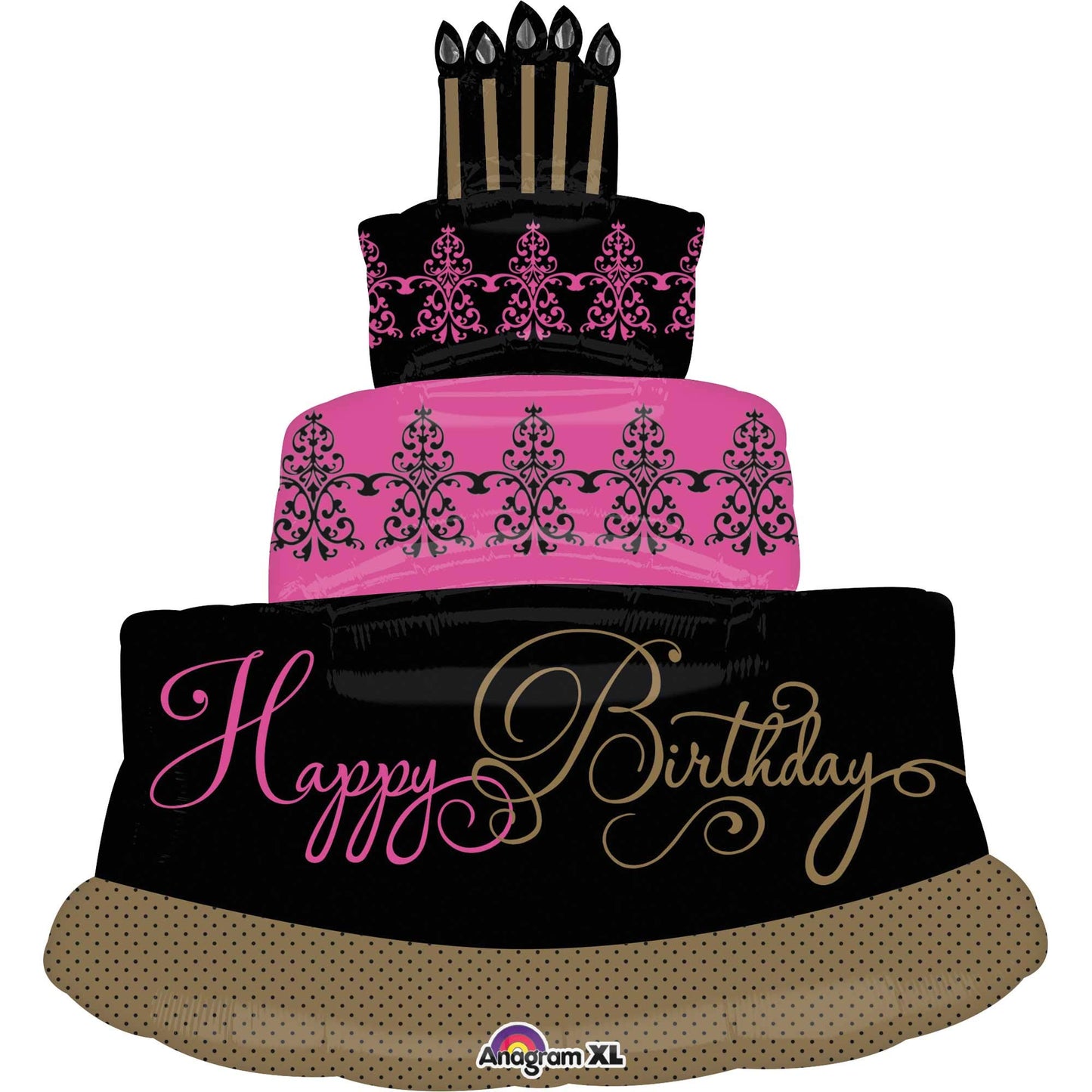 Fabulous Celebration Birthday Cake Foil Balloon - 1 Pc