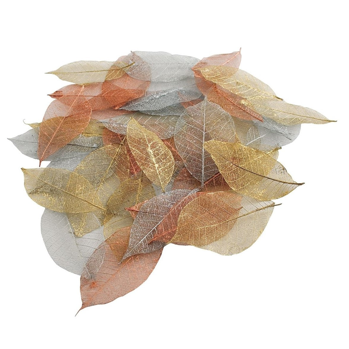 docrafts Skeleton Leaves, Metallic (Pack of 40)