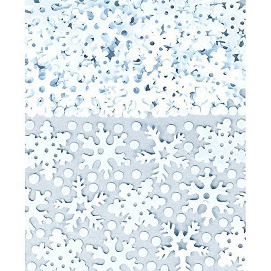 Snowflakes Confetti Purple & White Metallic Mix 70g