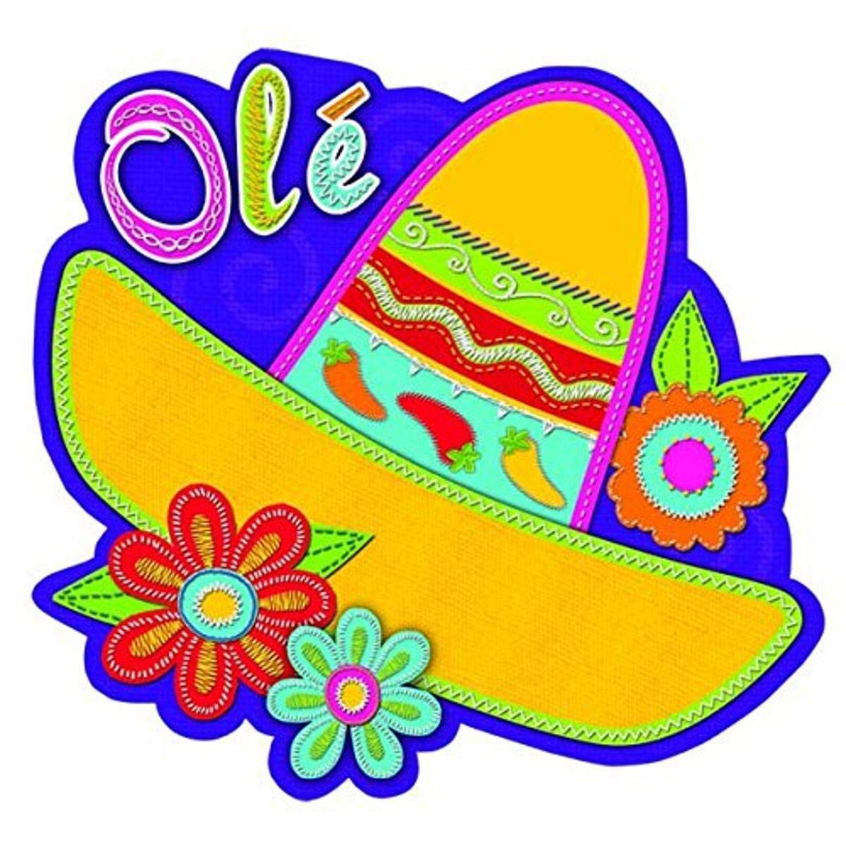 Fiesta Sombrero Cutout 33cm