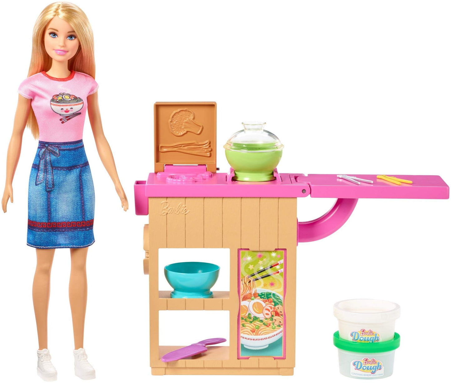 Barbie GHK43 Noodle Maker Doll and Playset