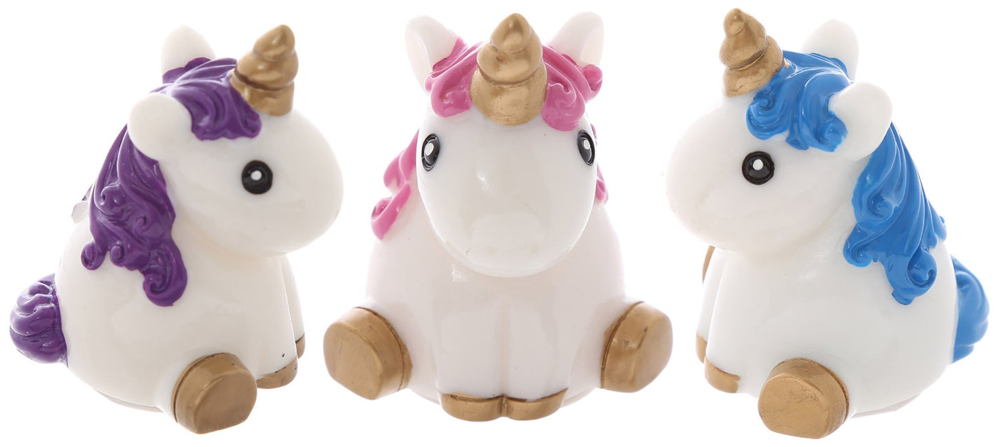 Lip Balm Gloss In A Cute Unicorn Container X 3