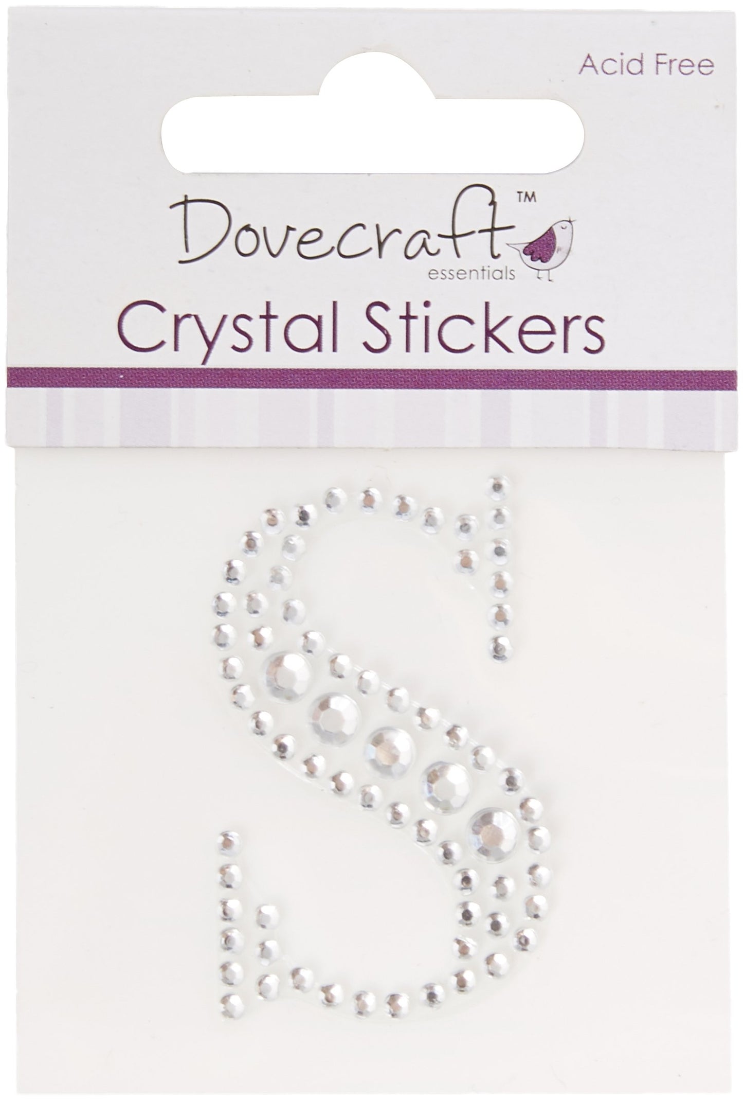 Dovecraft Essentials - Letter S Crystal Sticker