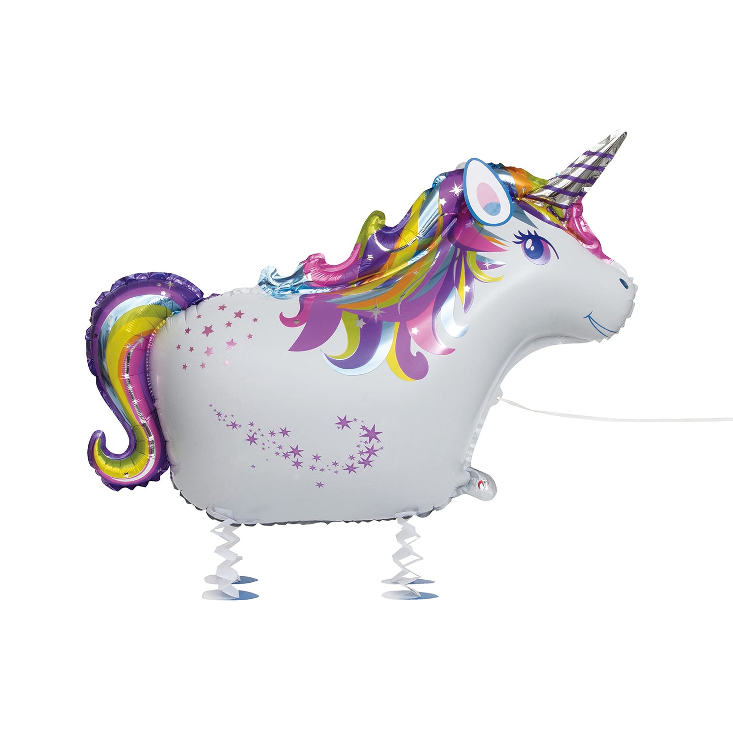 Unique Multicolor Foil Balloon | Walking Pet Unicorn Design