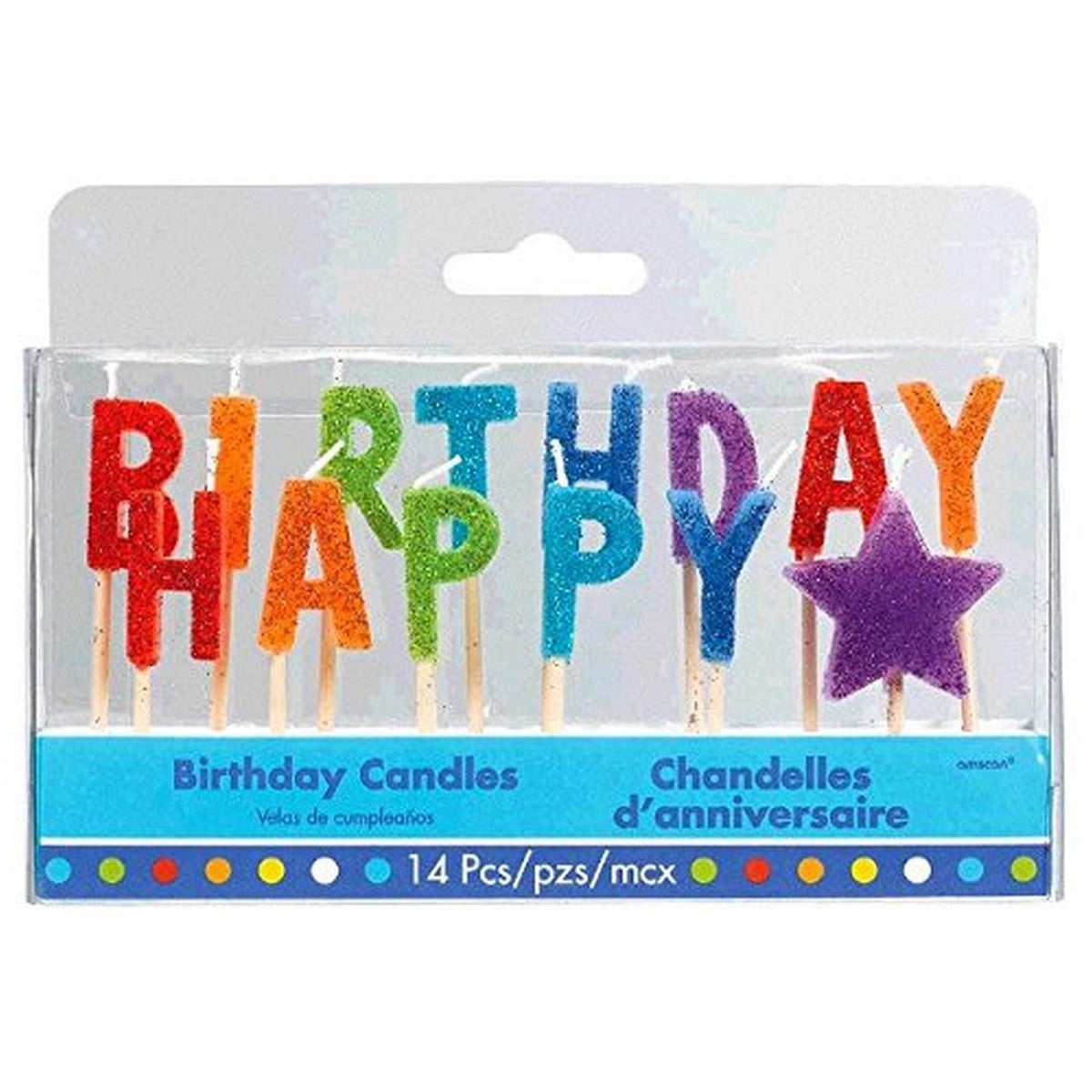 Bright Birthday Pick Candles /14