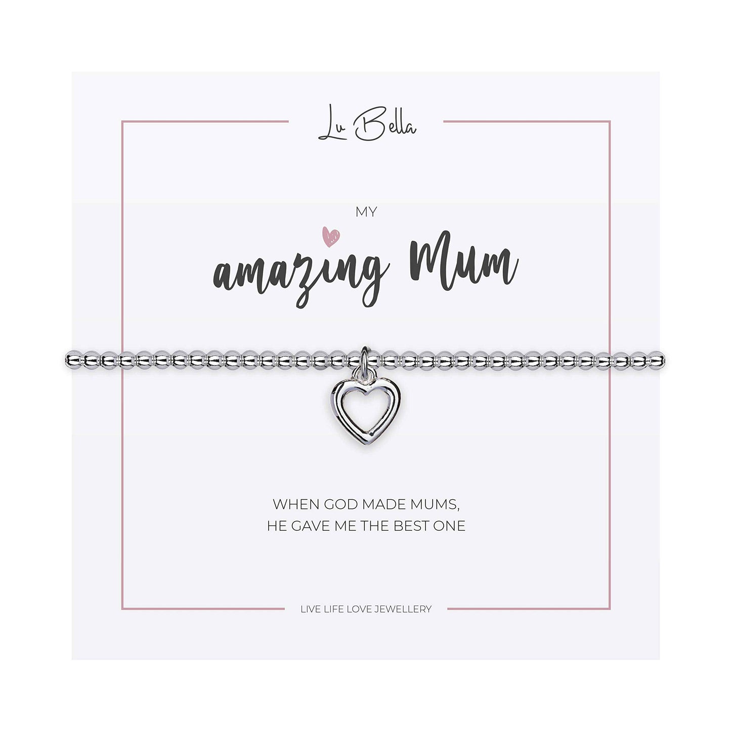 Lu Bella My Amazing Mum Heart Bracelet