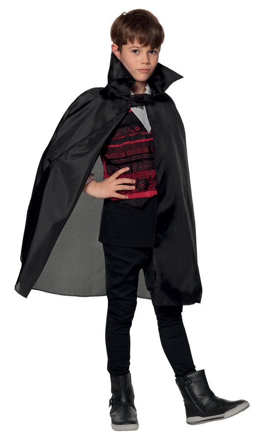 Boland Child Cloak with Nightfall Lapel, Black, One Size