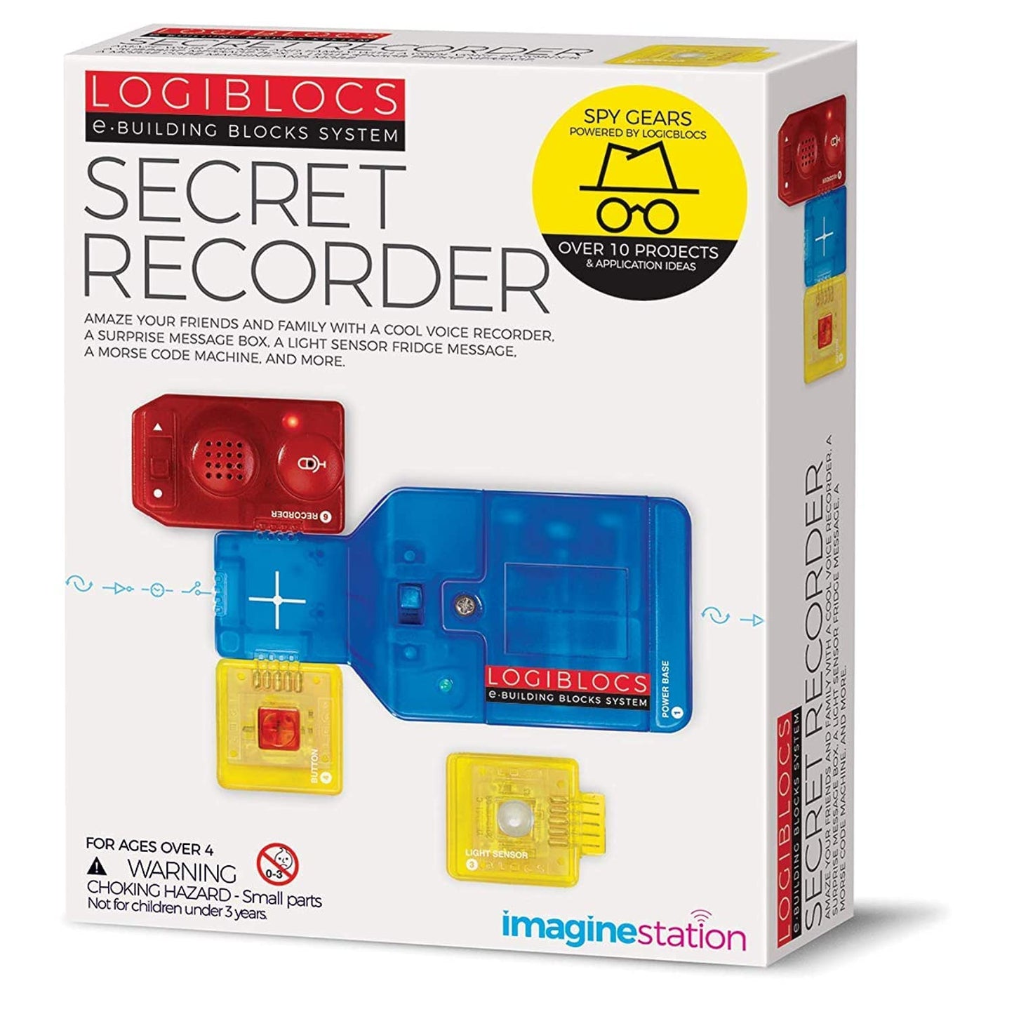 4M - Logiblocs - Secret Recorder,White