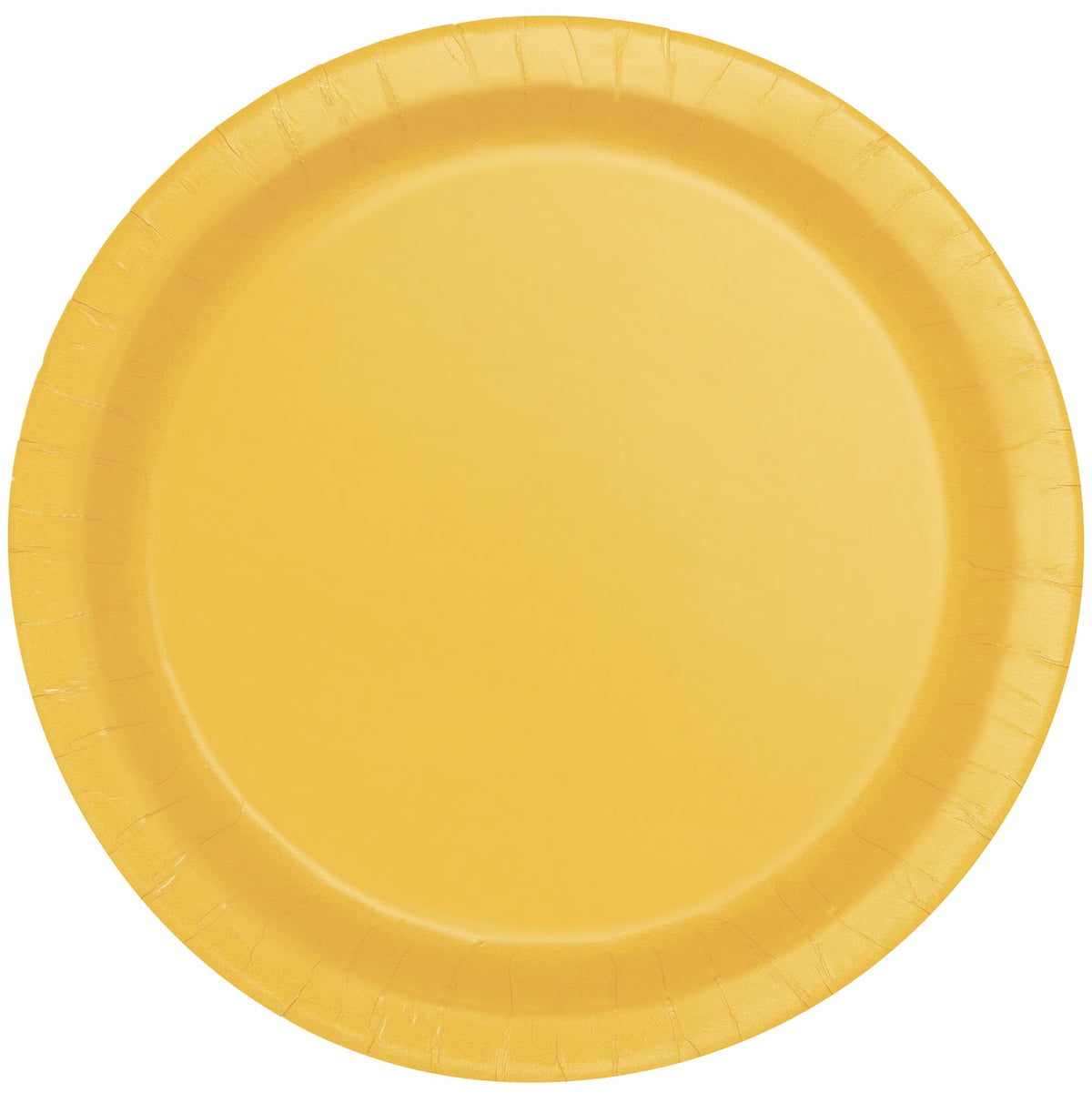 Unique Party 7" Round Dessert Plates | Sunflower Yellow Color Theme | 8ct, 8 Count (Pack of 1)