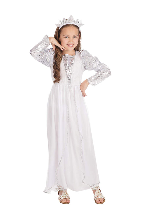 Child's White Princess Bride Fancy Dress costume! Medium 122-134cms 5-7 years