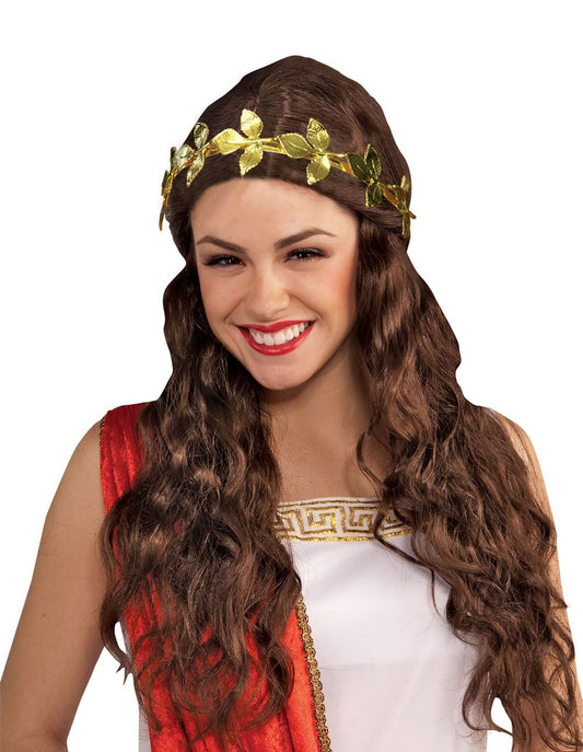 Forum Novelties X79190 Leaf Headband, womens, Gold, One Size