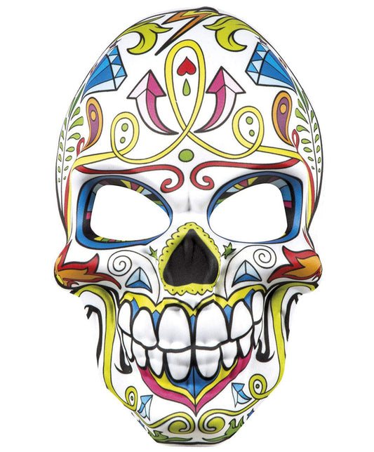 Boland 10132125 Mr Day of The Dead Face Mask, Multicoloured, One Size