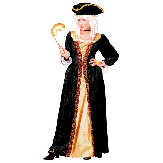 Ladies Venetian Noblewoman Costume Medium UK 10-12 for Regency Medieval Middle Ages Fancy Dress